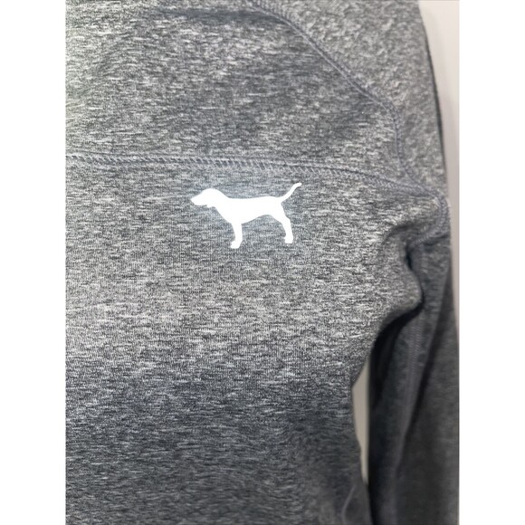 PINK by Victoria Secret 1/4 zip PULLOVER With Thumb holes Size S - Picture 3 of 16